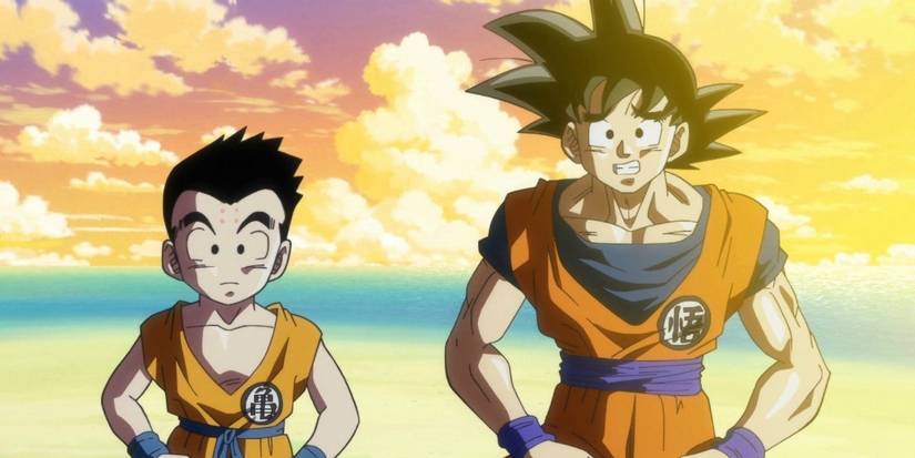 Krillin and Goku in Dragon Ball Super