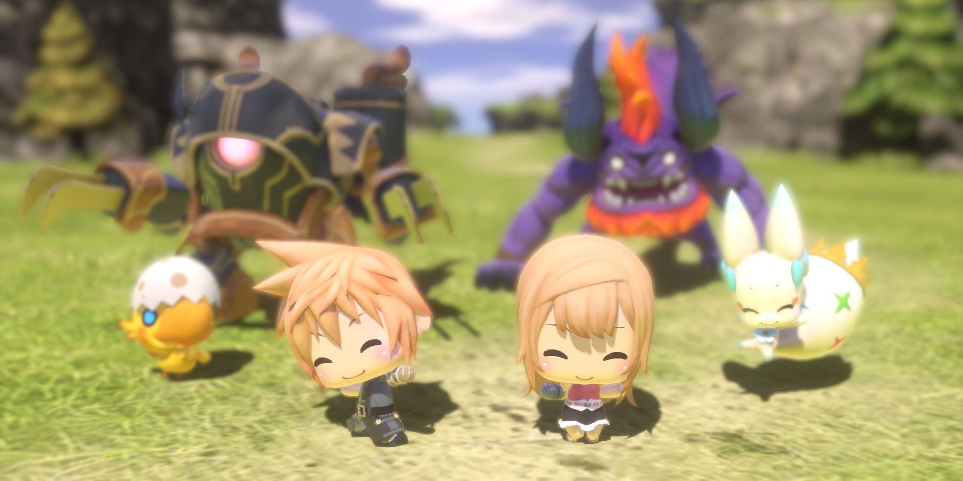 Lann, Raine, and their Mirages in World of Final Fantasy