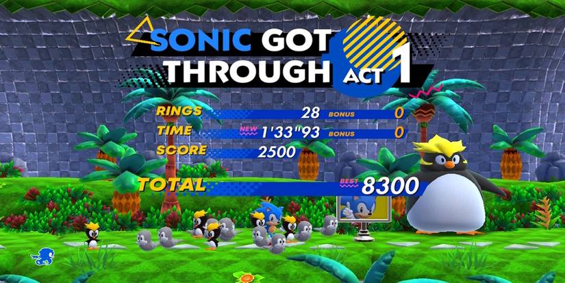 Level end goal in Sonic Superstars