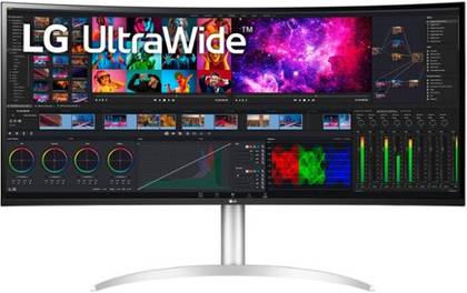 A picture of the LG 40WP95C-W 40” UltraWide Curved WUHD