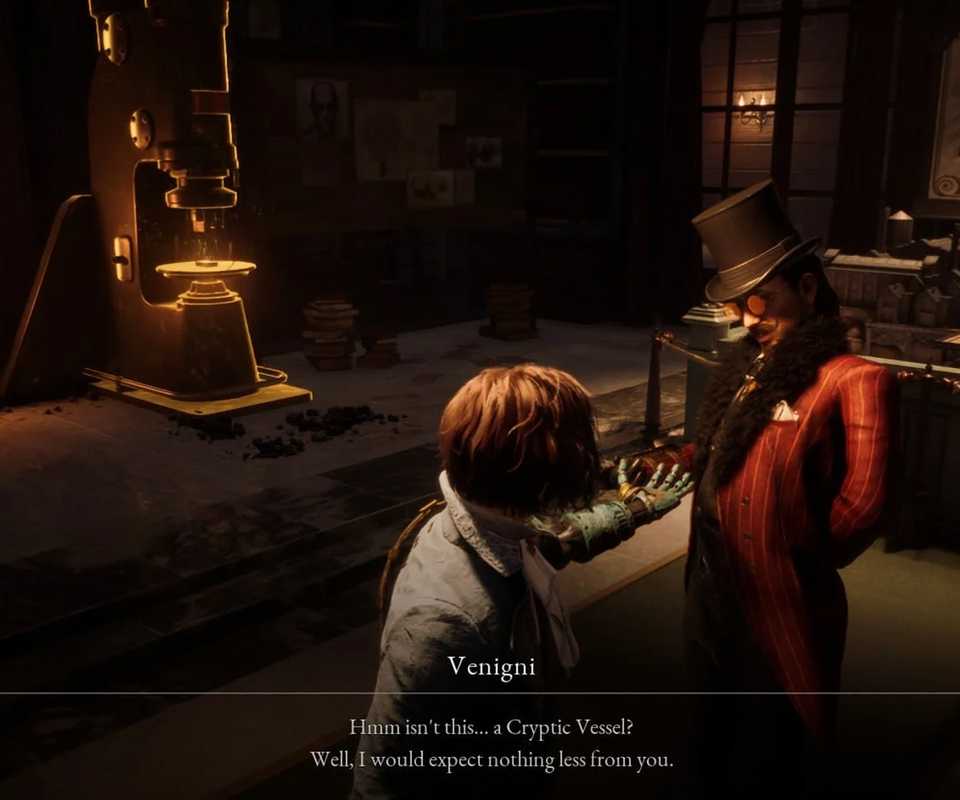 Lies of P - Handing A Cryptic Vessel To Venigni