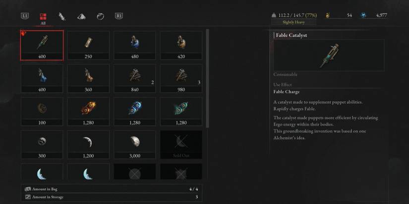 Fable Catalyst Consumable Item