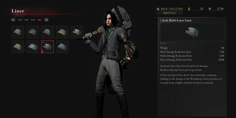 Arch Multi-Layer Liner Defense Part