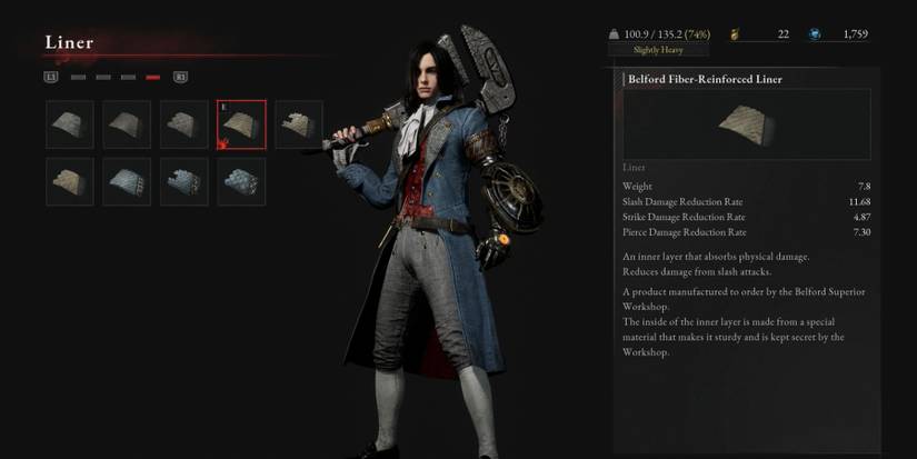 Belford Fiber-Reinforced Liner Defense Part