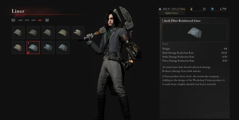 Arch Fiber-Reinforced Liner Defense Part