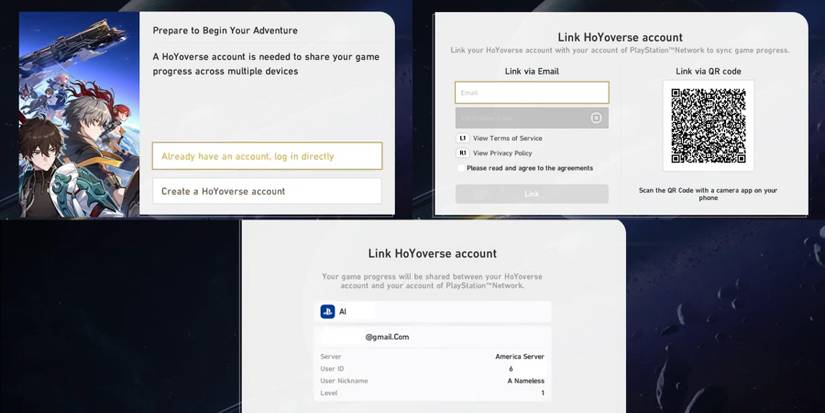 link honkai star rail hoyoverse account to ps5 guide
