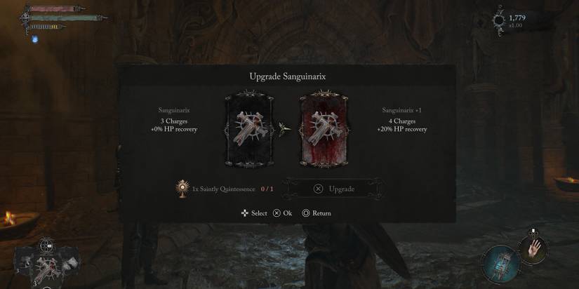 lords of the fallen how to upgrade sanguinatrix