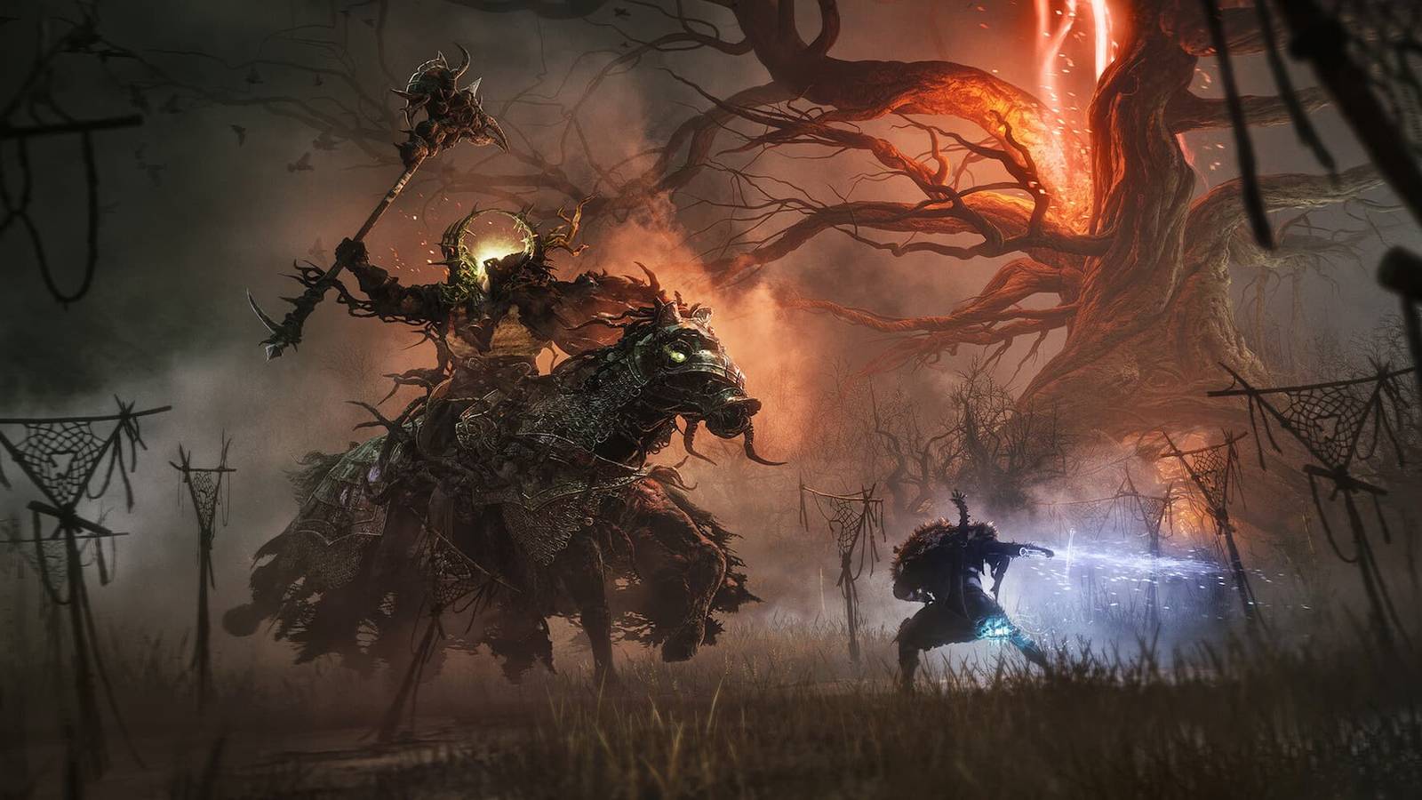 Official art for the Hushed Saint boss in Lords of the Fallen