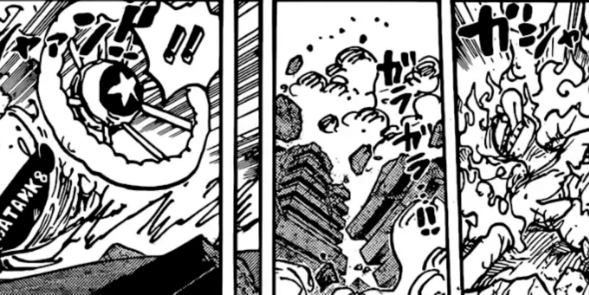 luffy jumps into action one piece 1096