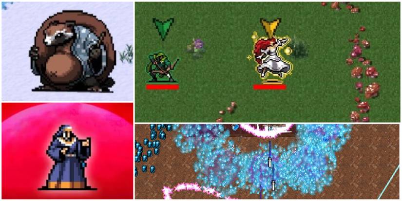 Luminaire, McCoy-Oni and Clerici in Vampire Survivors Co-Op