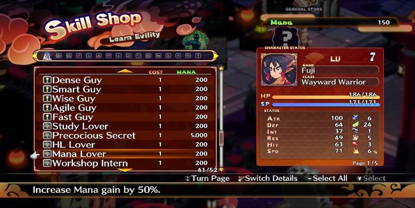 Mana Lover Evility in Disgaea 7