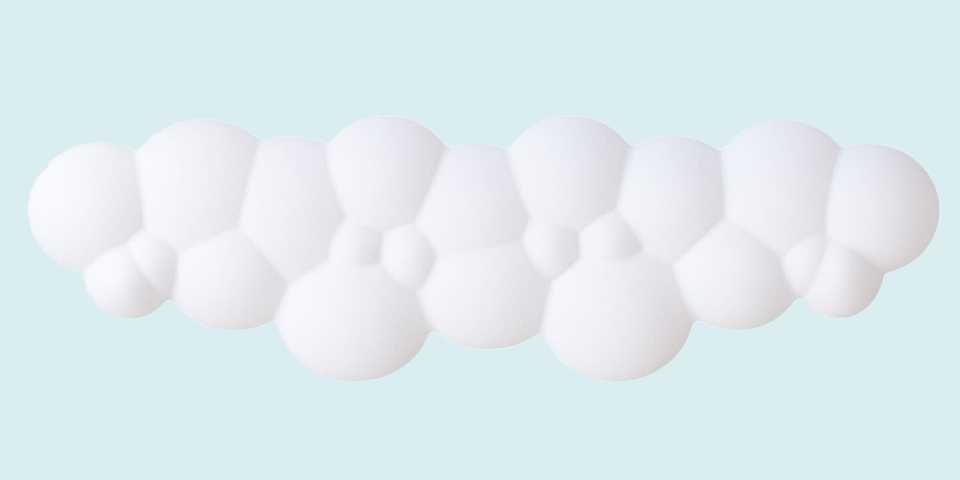 MANBASNAKE Keyboard Cloud Wrist Rest