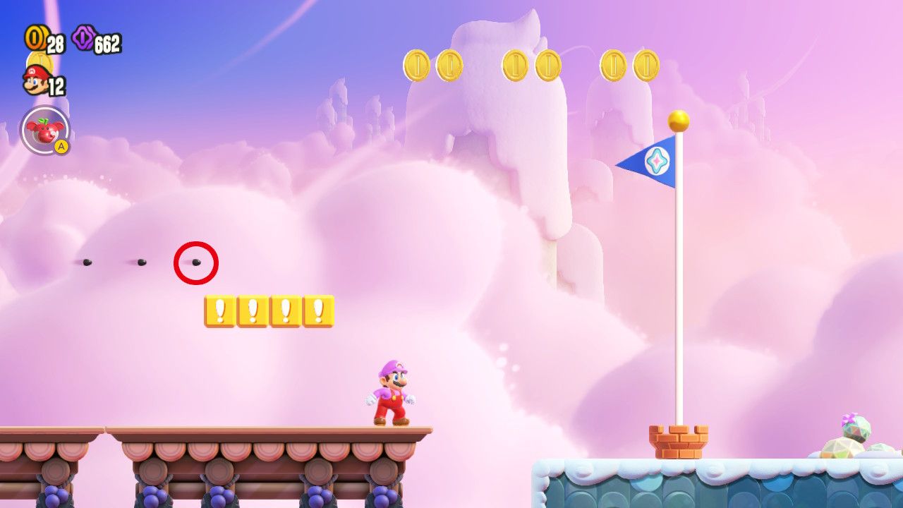 mario wonder countdown to drop down 100 percent