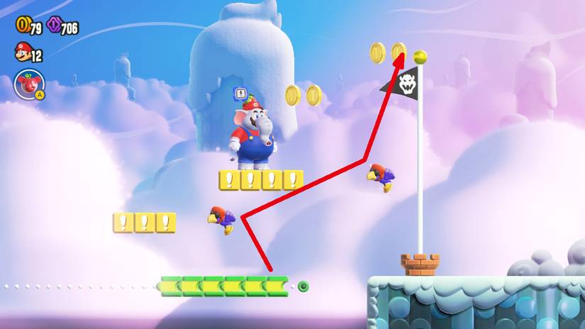 mario wonder cruising with linking lifts 100 percent