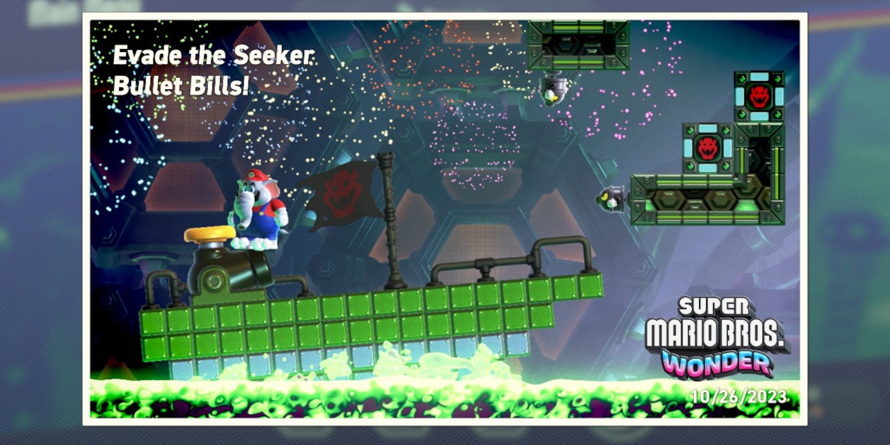 mario wonder evade the seeker bullet bills 100 percent