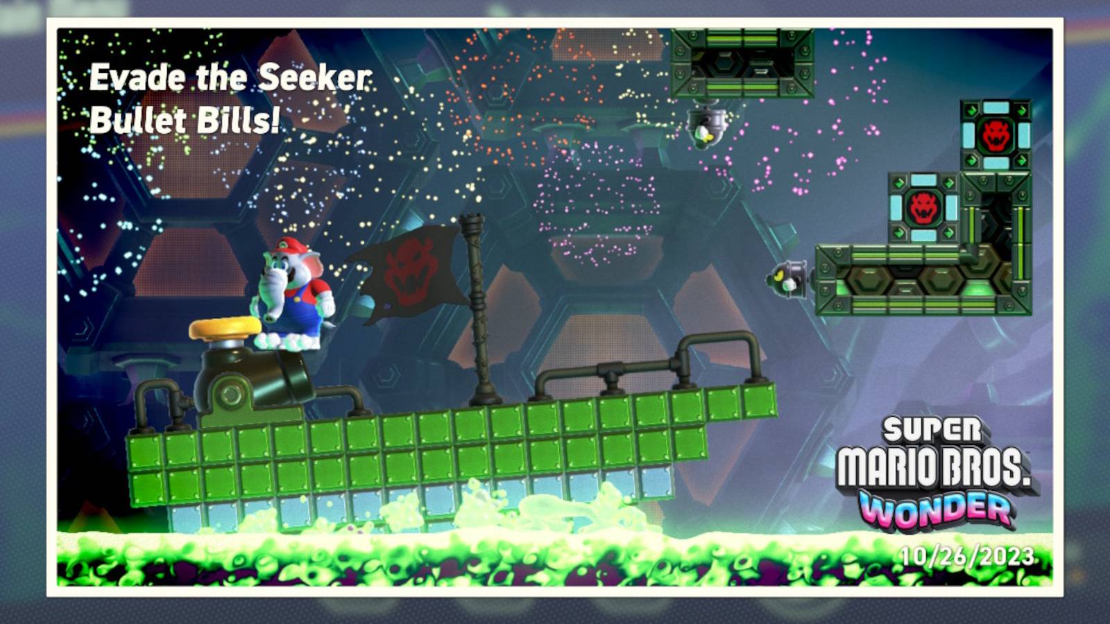 mario wonder evade the seeker bullet bills 100 percent