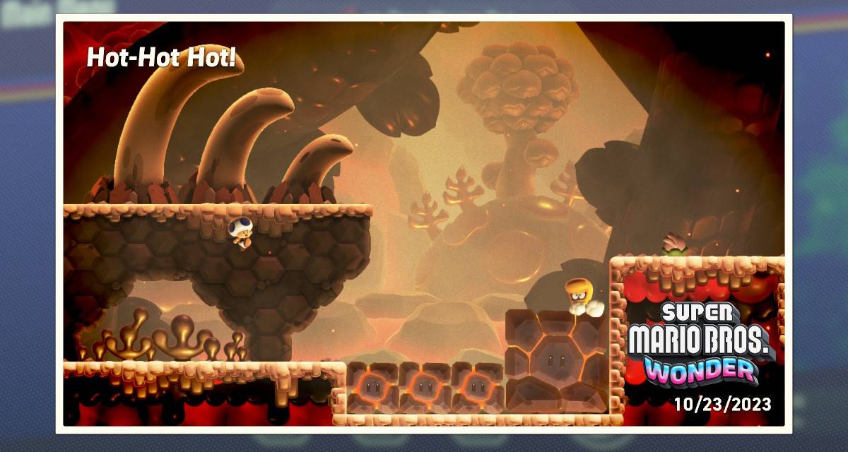 mario wonder hot hot hot collectibles