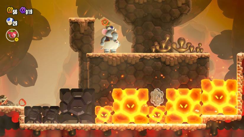 mario wonder hot hot hot collectibles