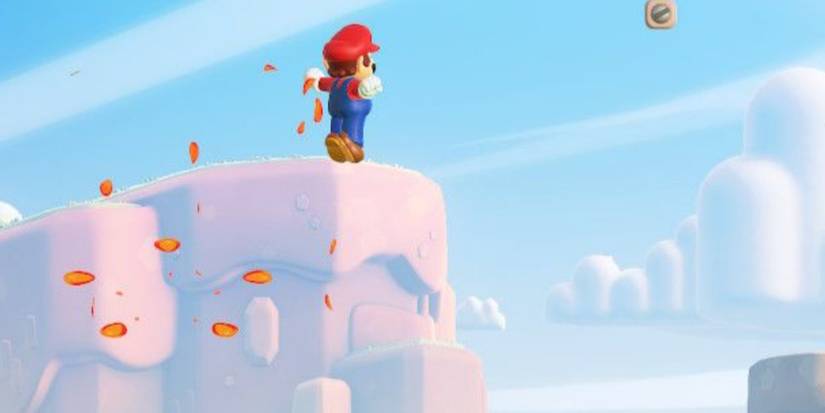 mario performing a mid air spin