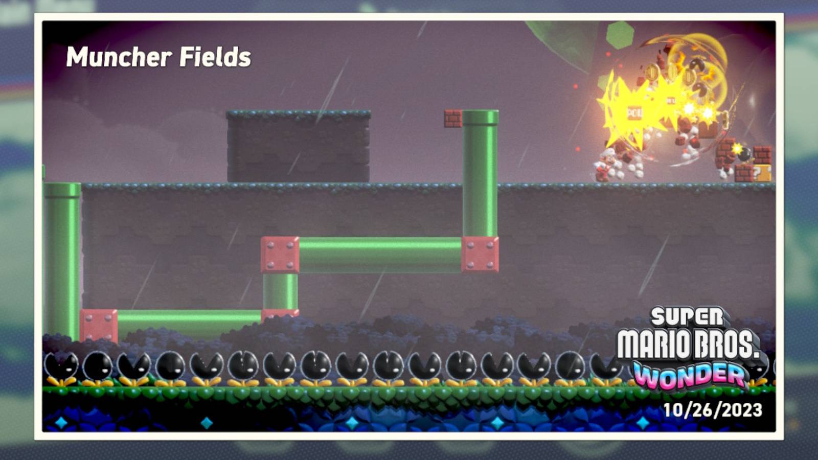 mario wonder muncher fields 100 percent