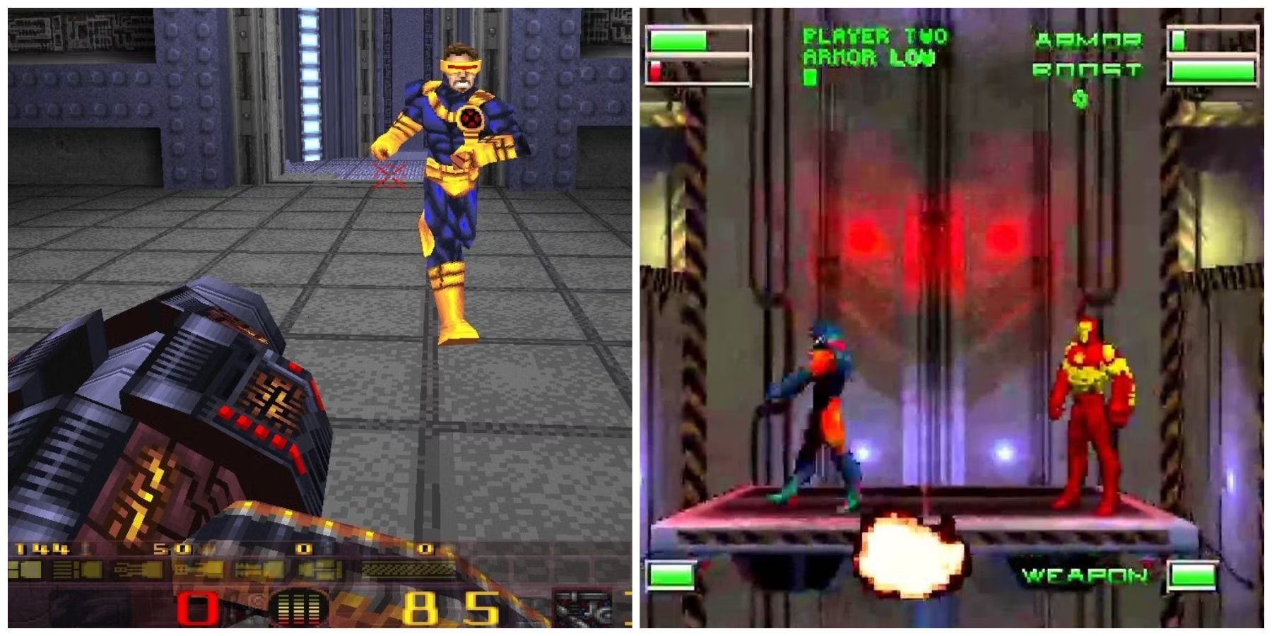 Marvel Forgotten Games Split Image X-Men Iron Man Manowar