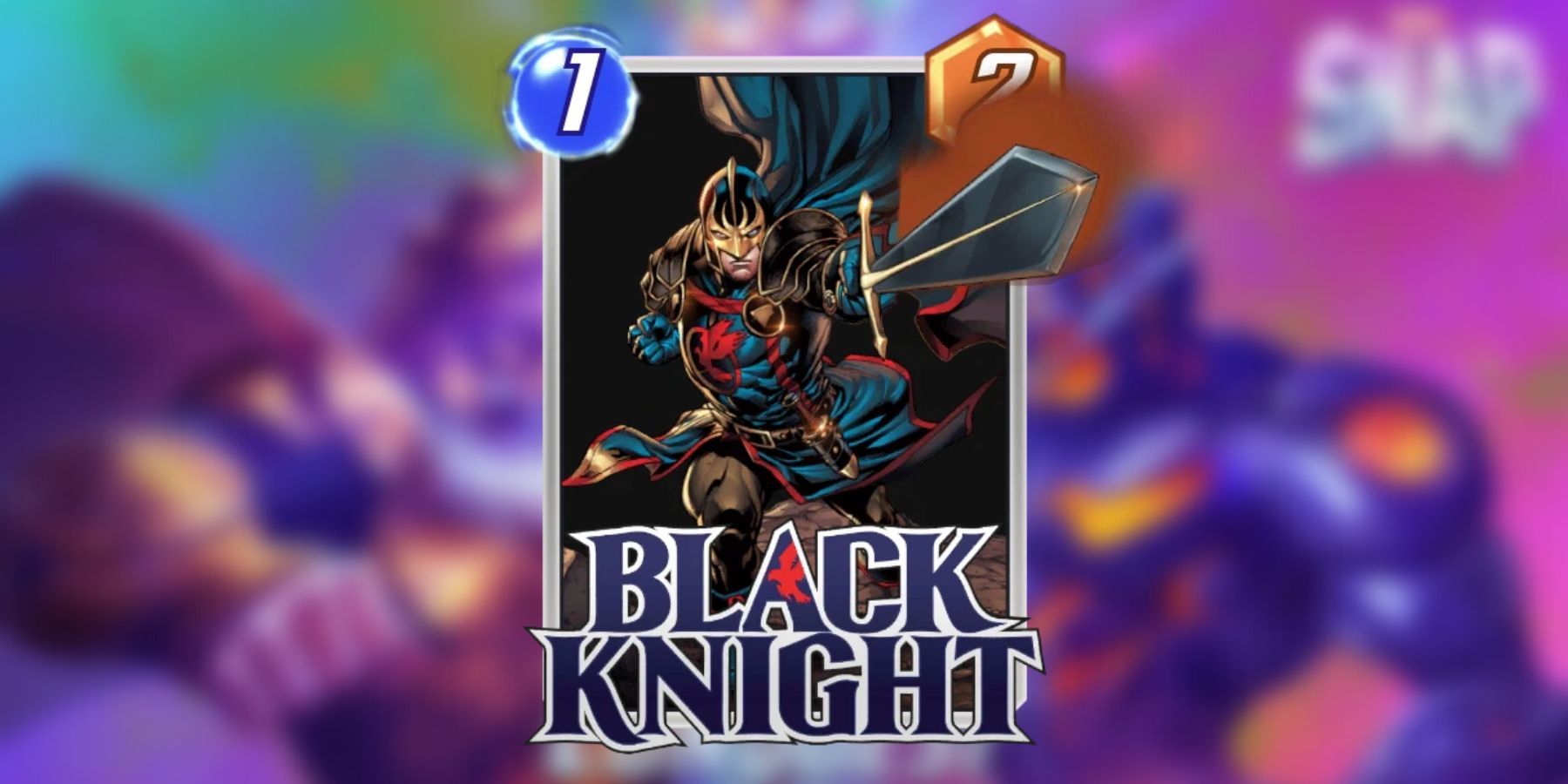 image showing the black knight card in marvel snap.