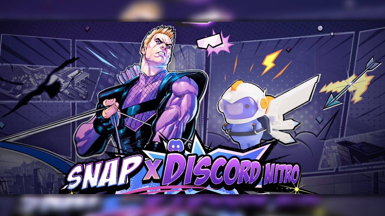 image showing the snap and discord nitro collabration logo. 