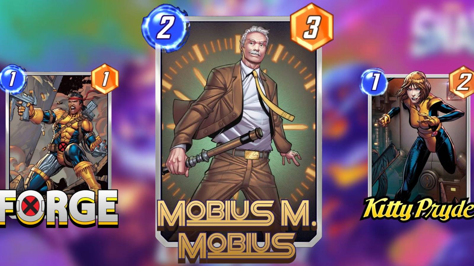 image showing the best cards for a mobius deck in marvel snap.