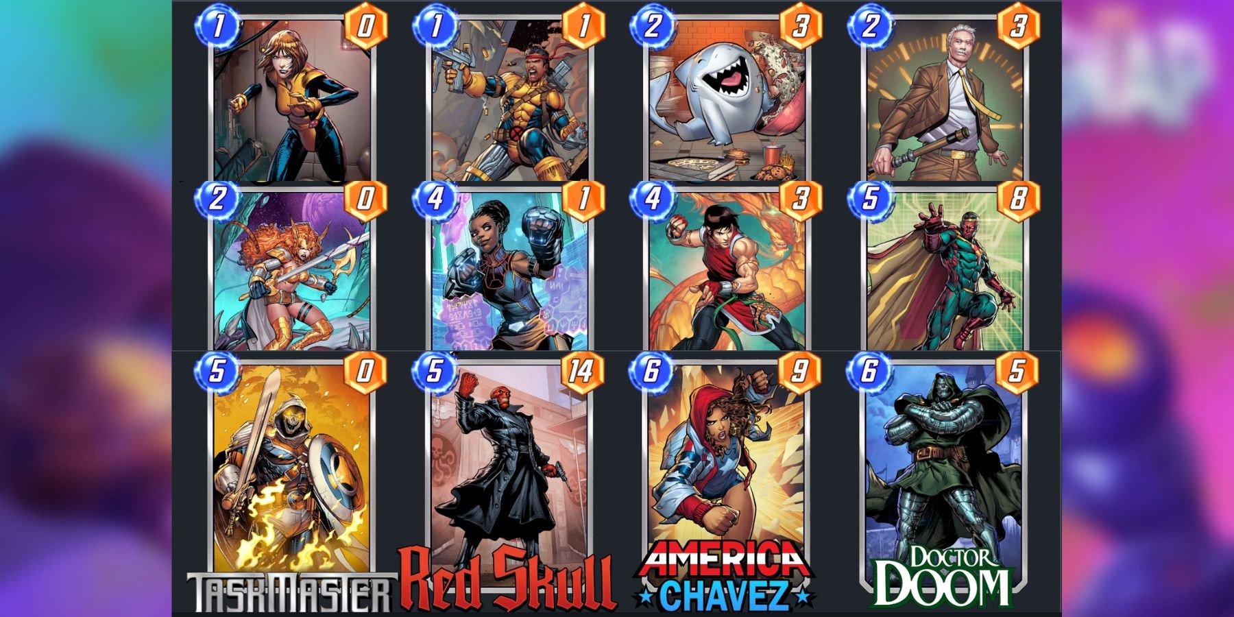 image showing the best deck for mobius in marvel snap.