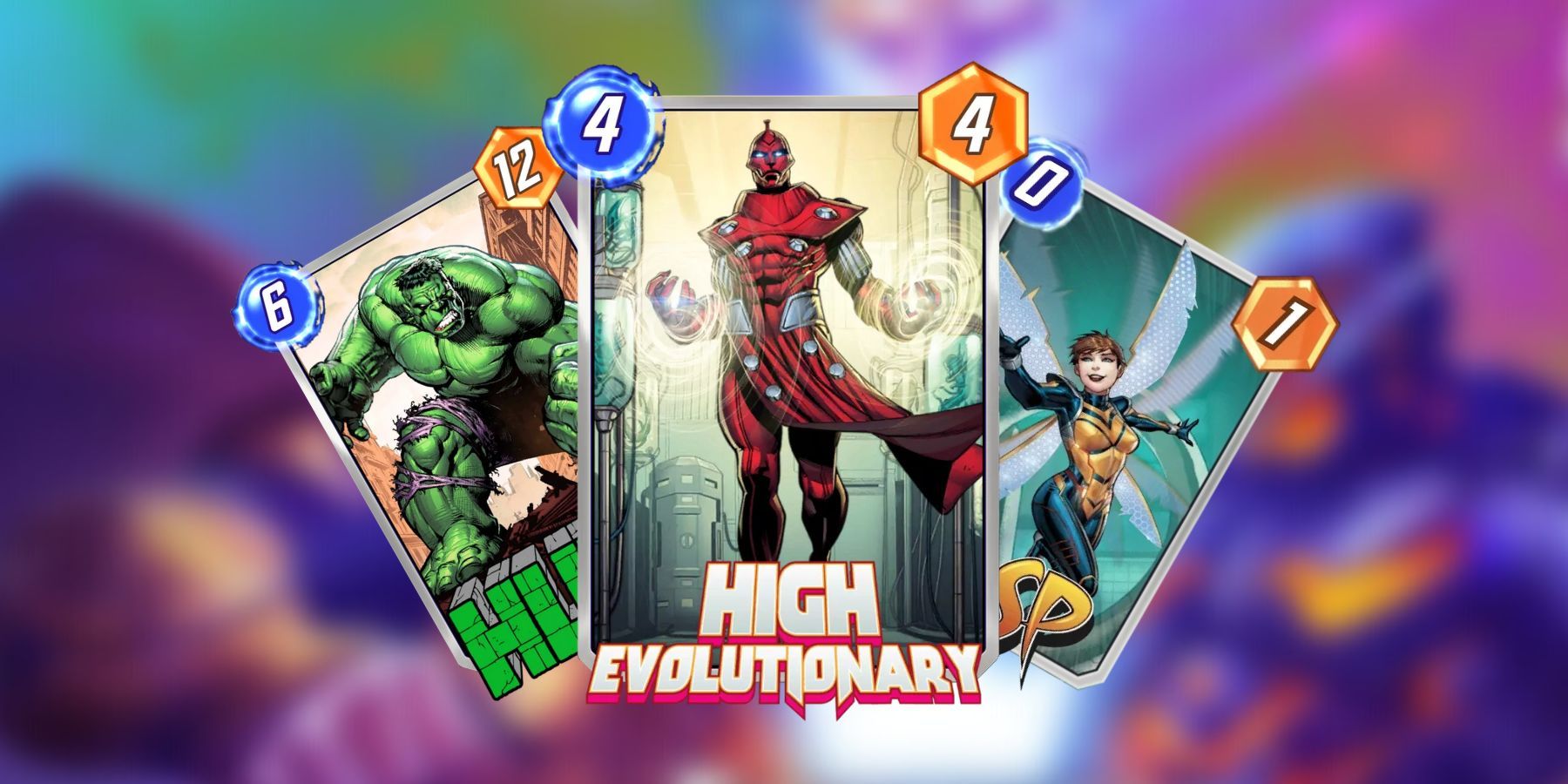 high evolutionary, hulk, wasp in marvel snap.