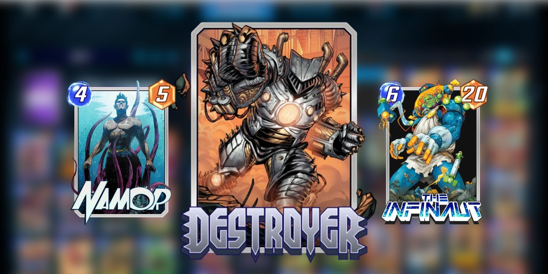 namor, destroyer, the infinaut cards in marvel snap.