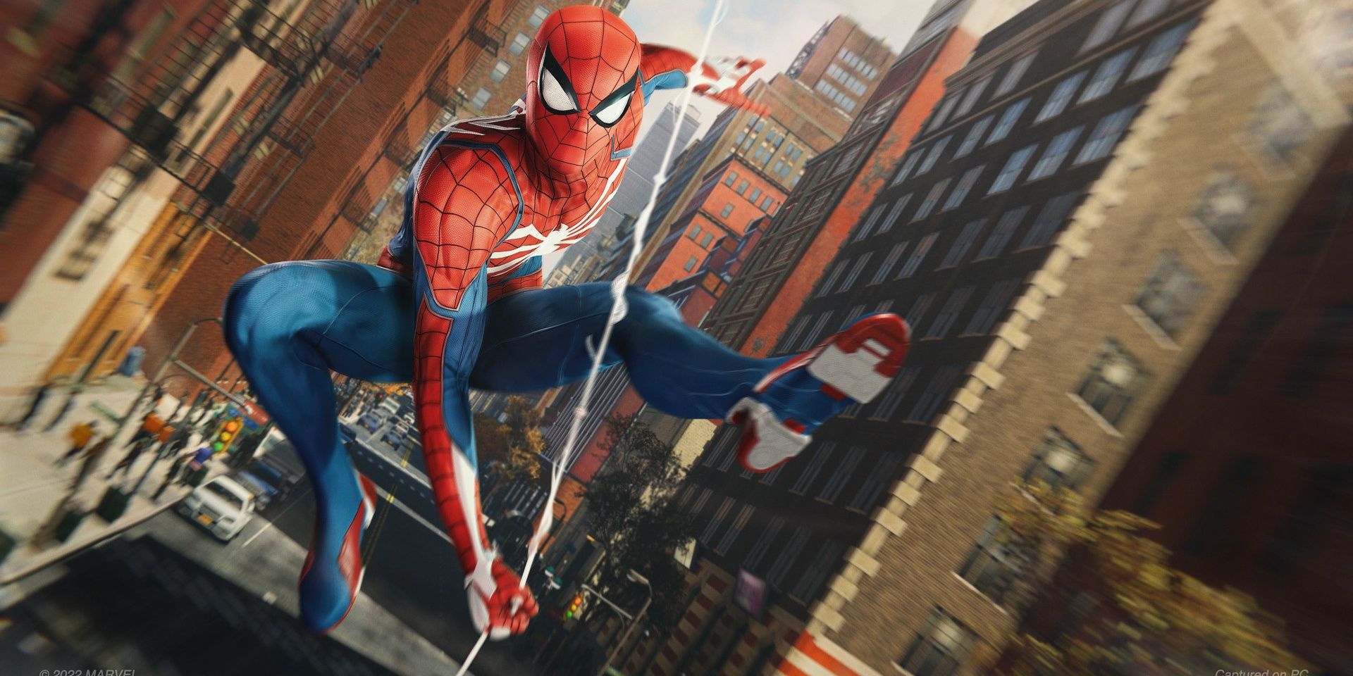 Spider-Man recorre Nueva York usando su red en Marvel's Spider-Man