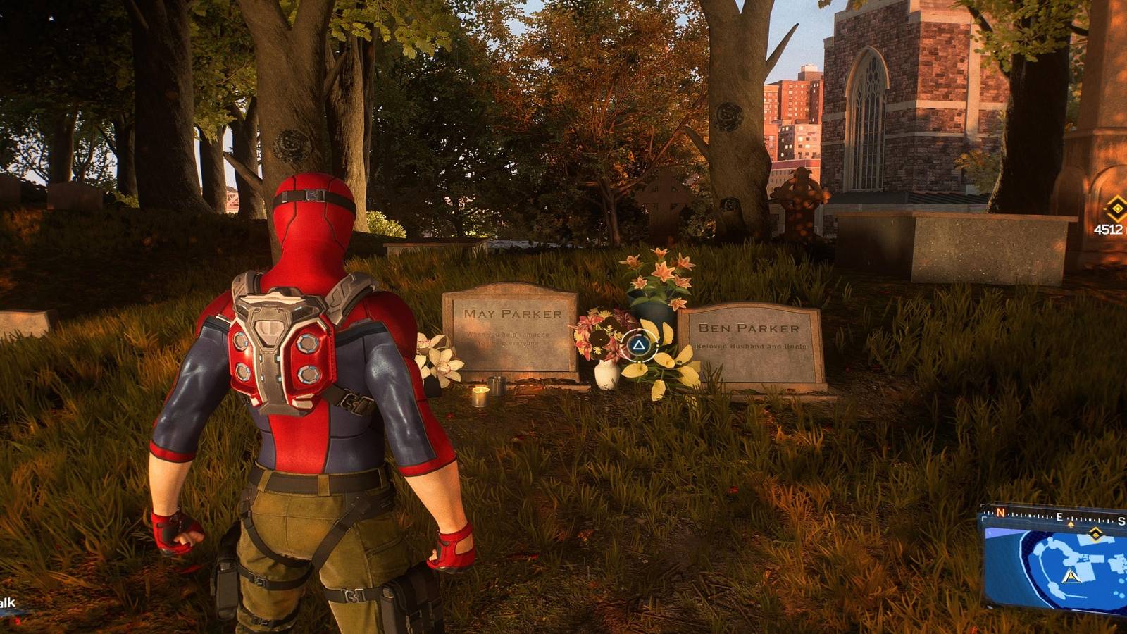 may parker ben parker grave spider-man 2