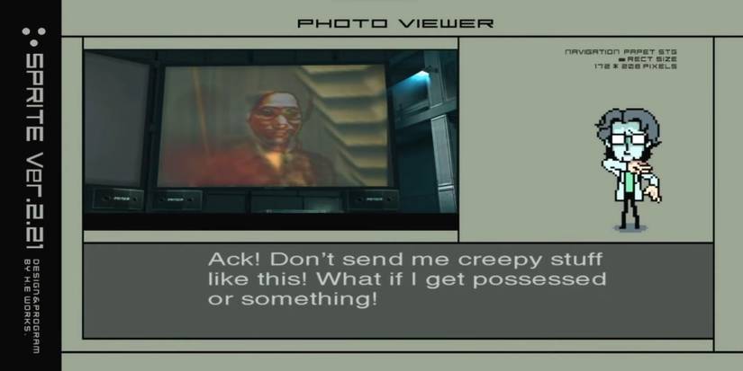 Metal Gear Solid 2 Sons Of Liberty - Hideo Kojima Cameos - Kojima's Ghost Metal Gear RAY Photo