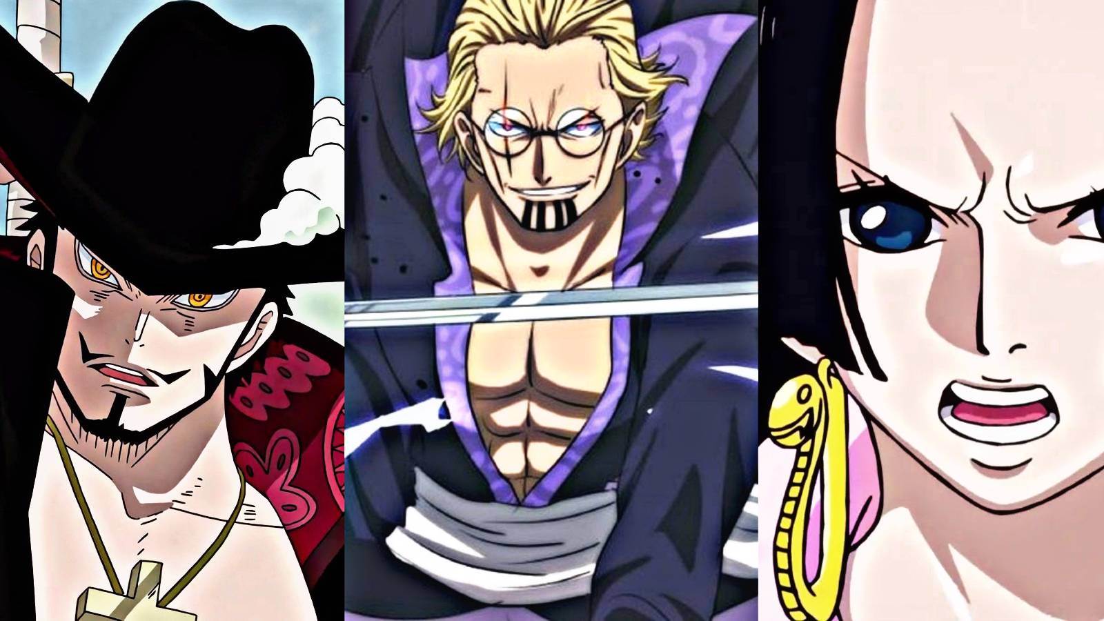 Mihawk rayleigh boa hancock one piece