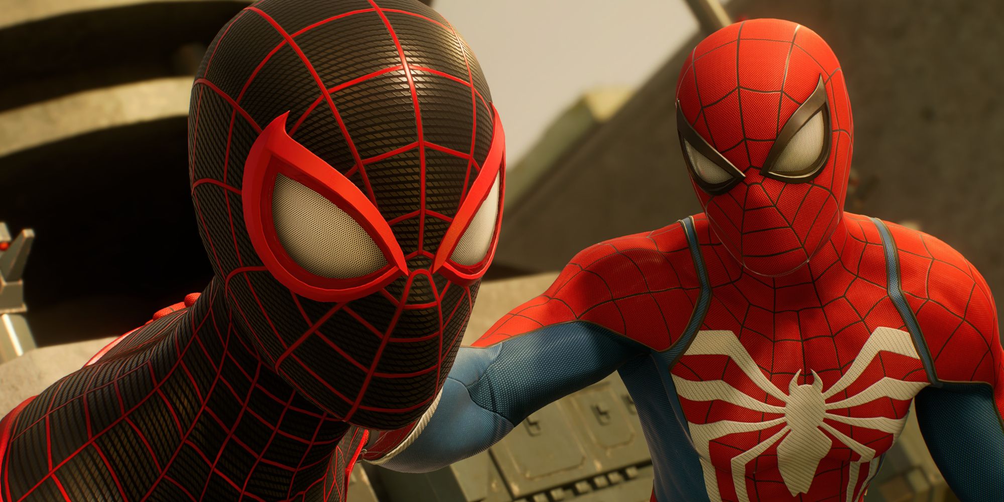 Miles and Peter as Spider-Men in Marvel's Spider-Man 2