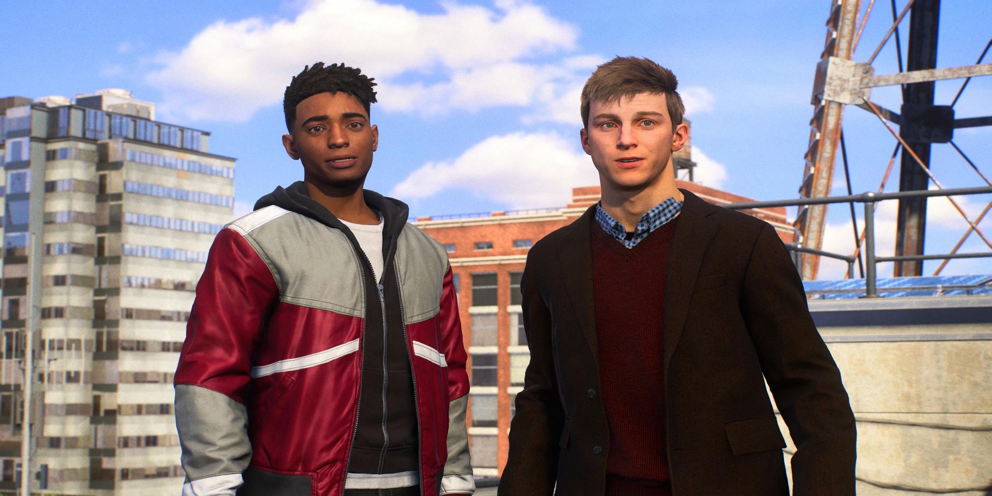 miles morales and peter parker spider man 2