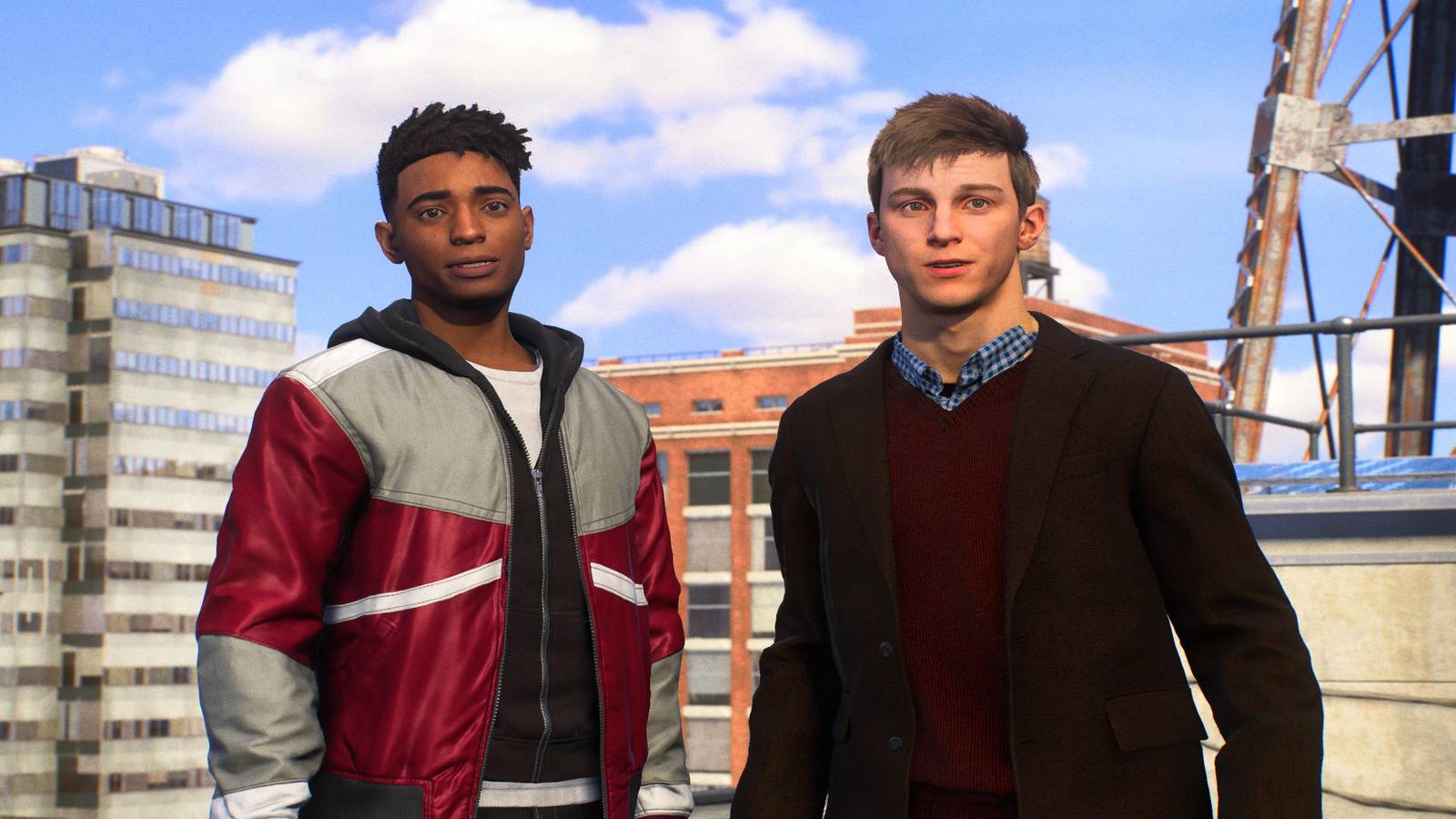 miles morales and peter parker spider man 2