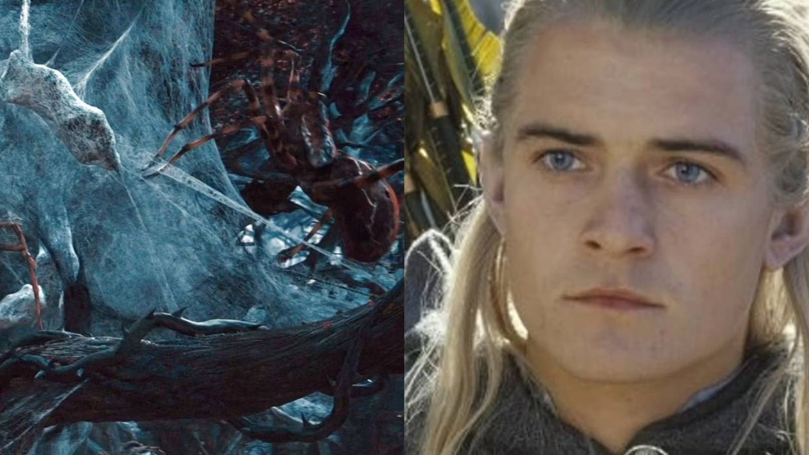 Spiders of Mirkwood and Legolas