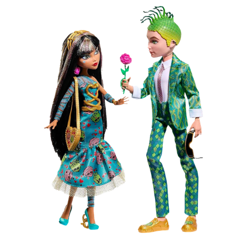 Monster High Howliday Love Edition Cleo De Nile and Deuce Gorgon Dolls