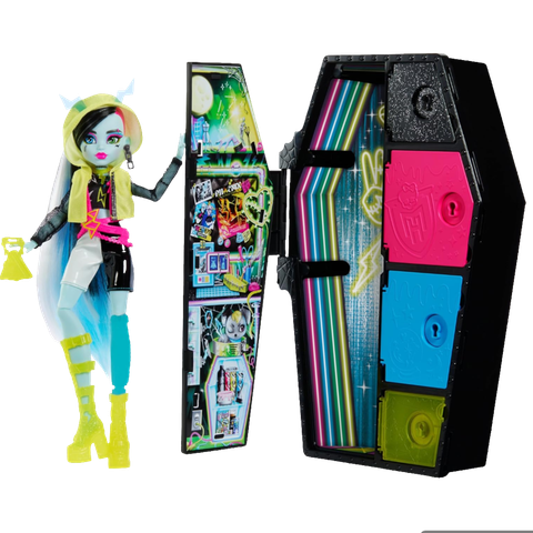 Monster High Skulltimate Secrets Neon Frights Frankie Stein Doll 