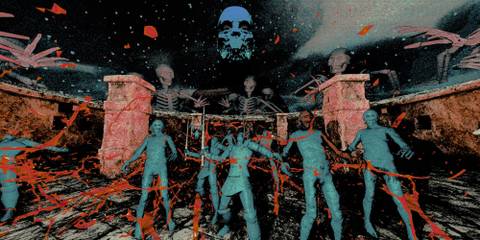 Monsters walking towards the player in Mortal Sin