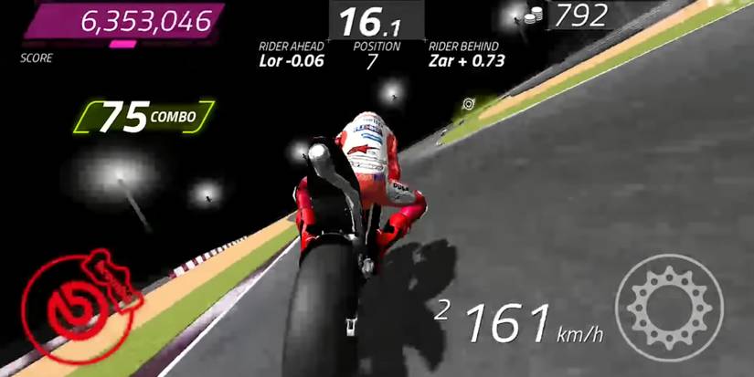 Player times his turns to maintain his balance