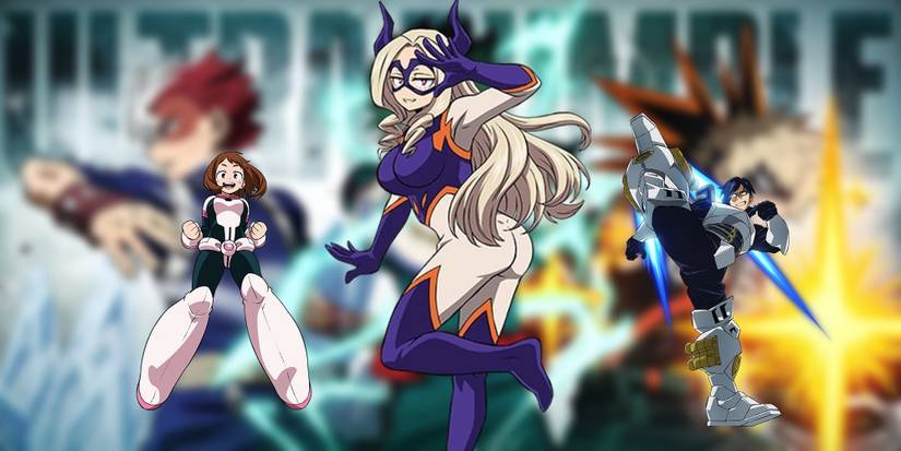 Mt. Lady, Tenya, and Ochaco