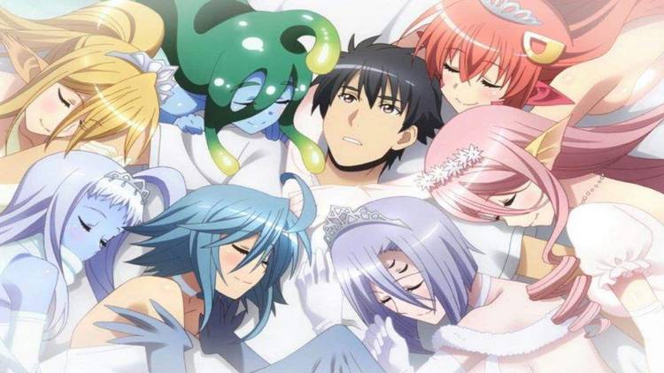 Danganronpa: The Animation anime visual featuring Makoto Naegi and Monokuma