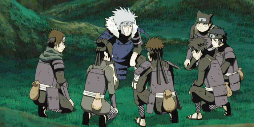 Naruto Second Hokage Team Briefing Hiruzen Danzo