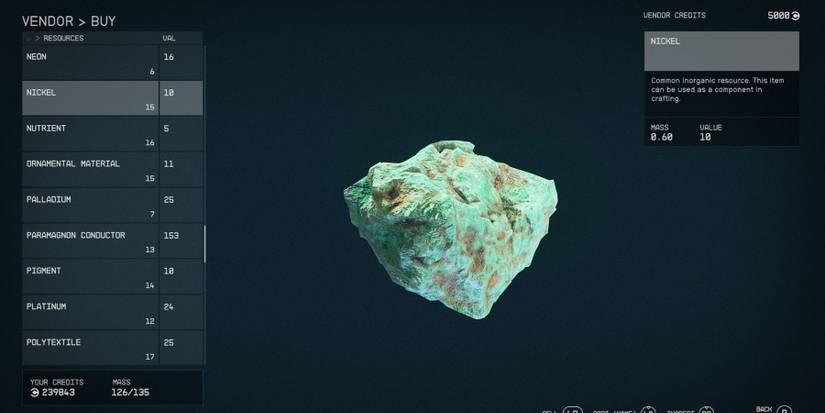 image showing nickel in starfield.