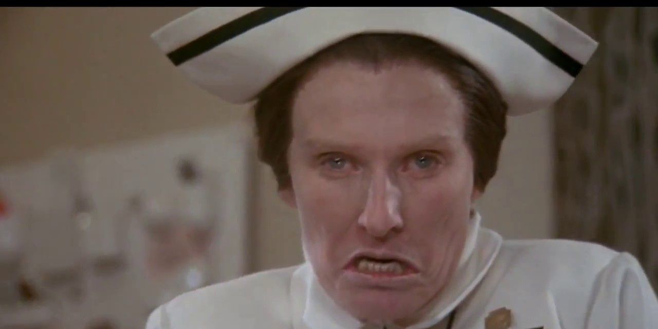 A facial image of Nurse Diesel in High Anxiety