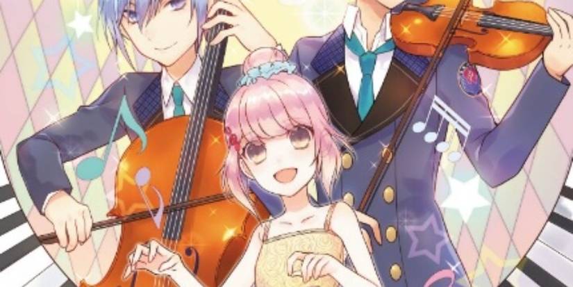 Mashiro and Sou as they appear on the cover of Obsessions of an Otome Gamer Volume One