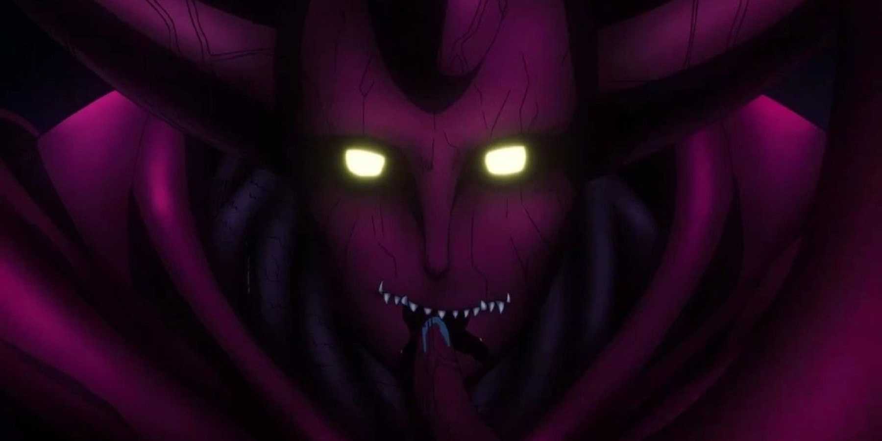 Monster King Orochi prepares to eat another high-level monster in One-Punch Man.